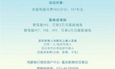 华为没忘老车主！消息称SF5、非智驾版问界M5/M7置换或增购直减4万